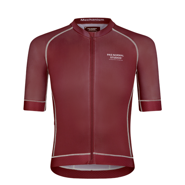 PAS NORMAL STUDIOS Mechanism Jersey メンズS Pas Normal Studios Men's Mechanism Jersey - Burgundy – Cranks & Coffee