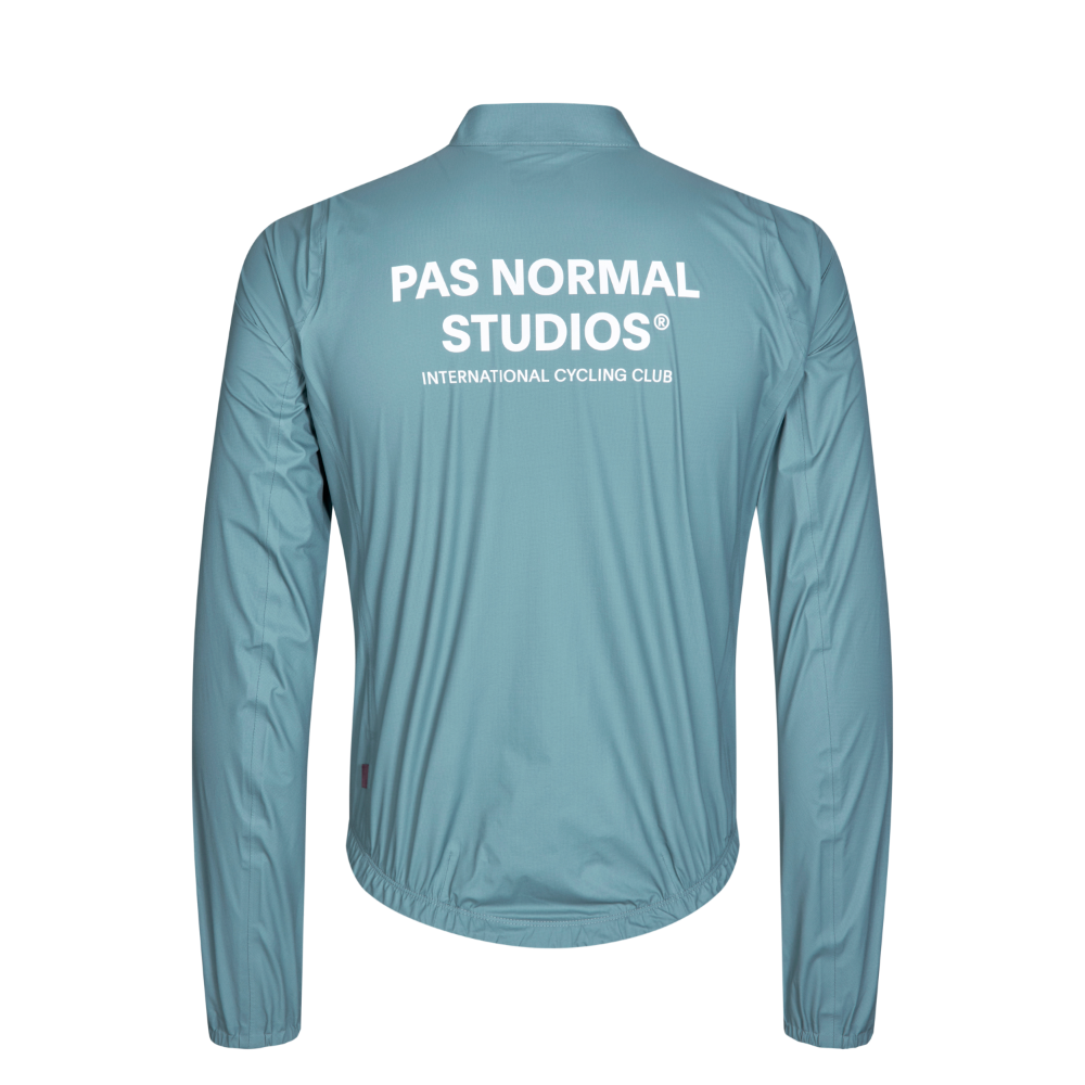 Pas Normal Studios Mechanism regnjakke til mænd - Dusty Teal