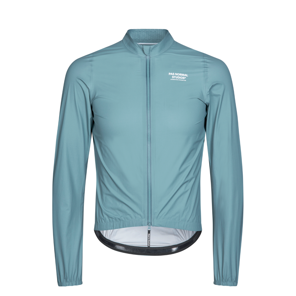 Pas Normal Studios Mechanism regnjakke til mænd - Dusty Teal