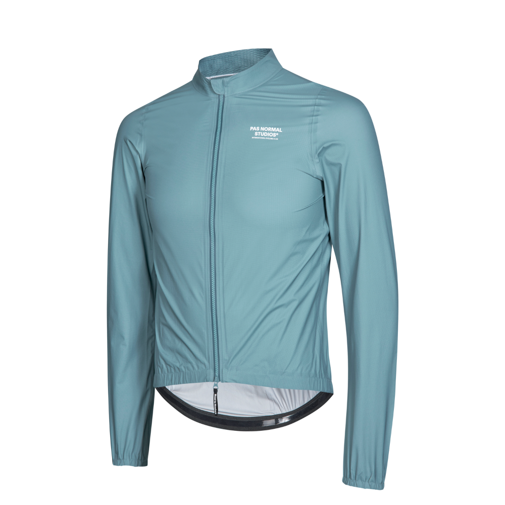 Pas Normal Studios Mechanism regnjakke til mænd - Dusty Teal