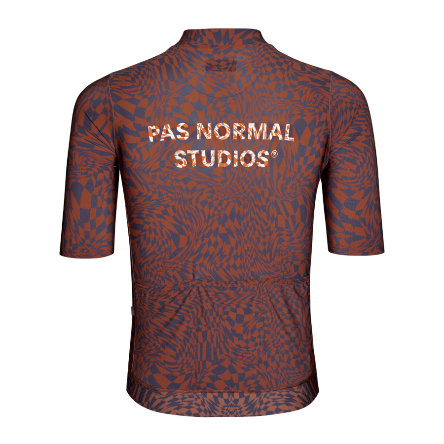 Pas Normal Studios Men's Essential Jersey - Check Dark Purple