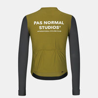 Pas Normal Studios Men's Mechanism Long Sleeve Jersey - Deep Grey / Green