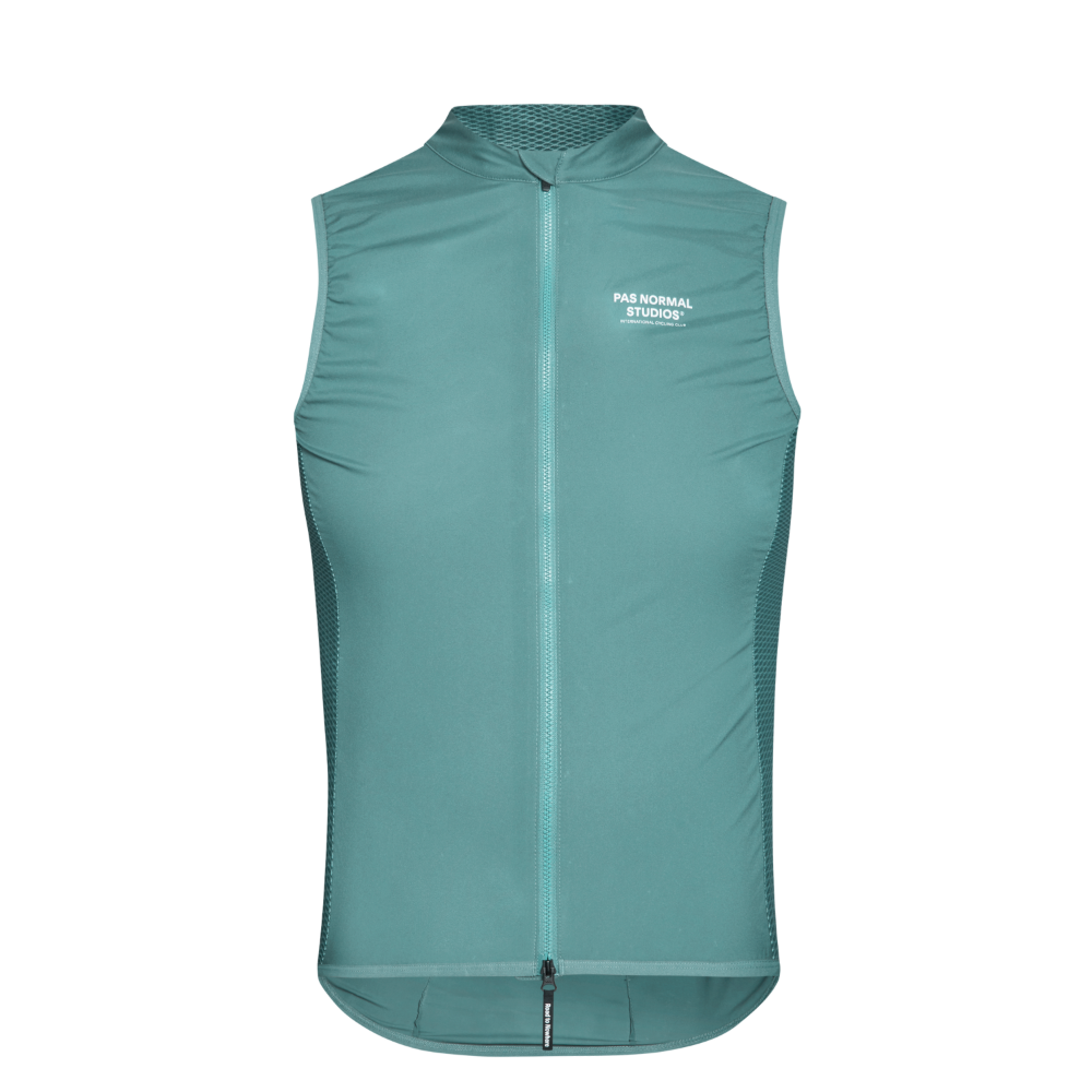 Pas Normal Studios Men's Mechanism Stow Away Gilet - Grey Teal