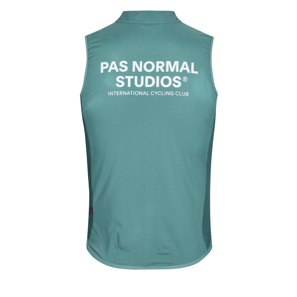 Pas Normal Studios Men's Mechanism Stow Away Gilet - Grey Teal