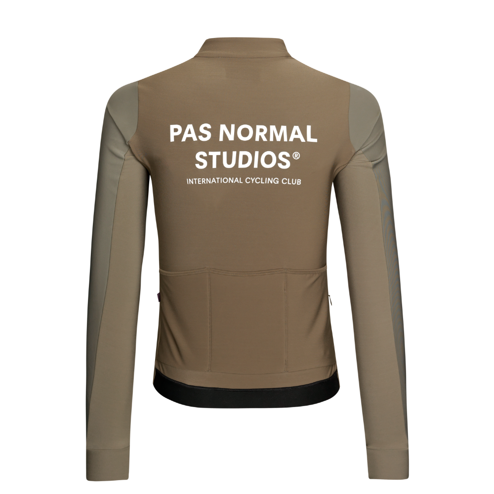Pas Normal Studios Mechanism Thermal langærmet trøje til mænd - Earth / Dark Stone