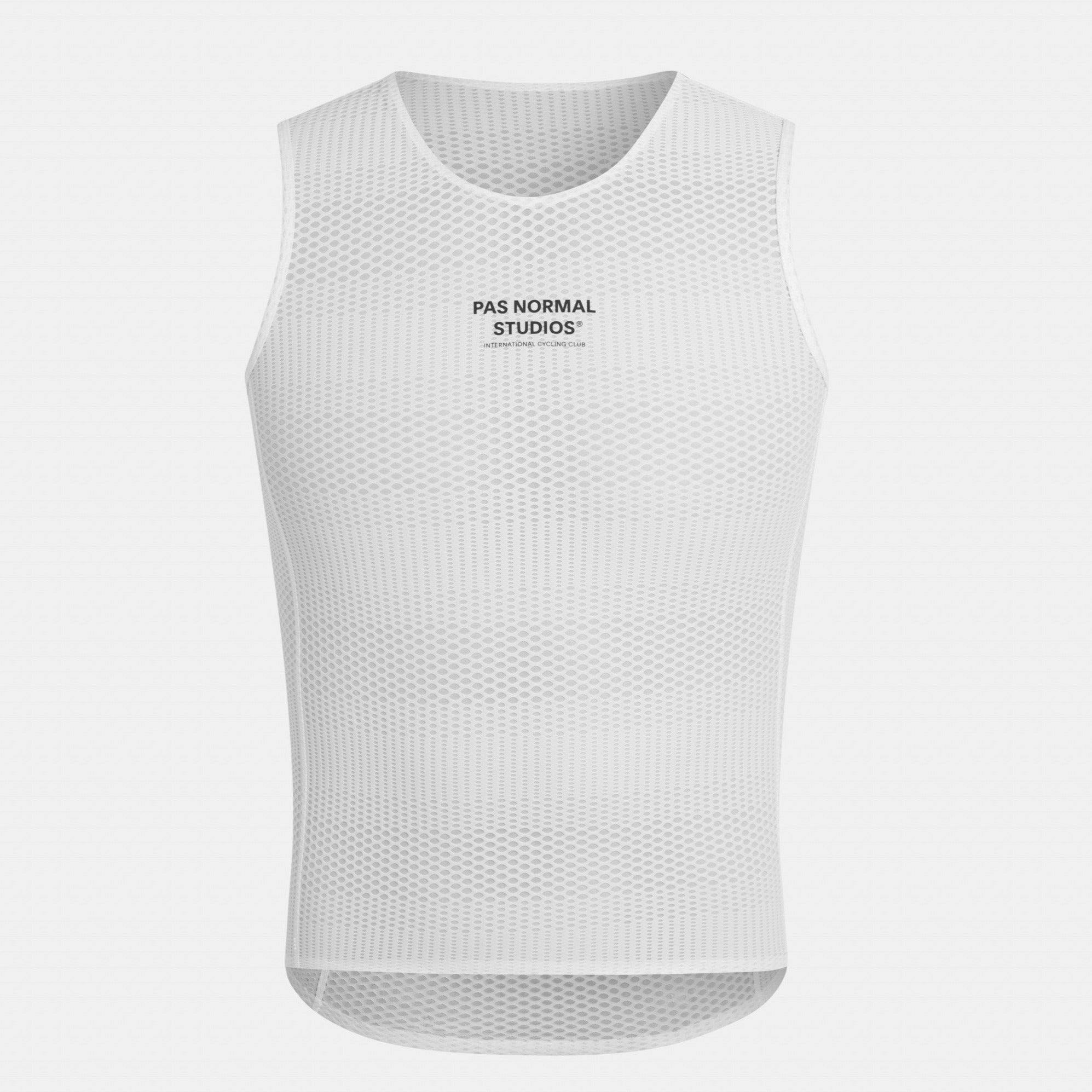 Pas Normal Studios Mechanism Pro ærmeløs baselayer til mænd - Hvid