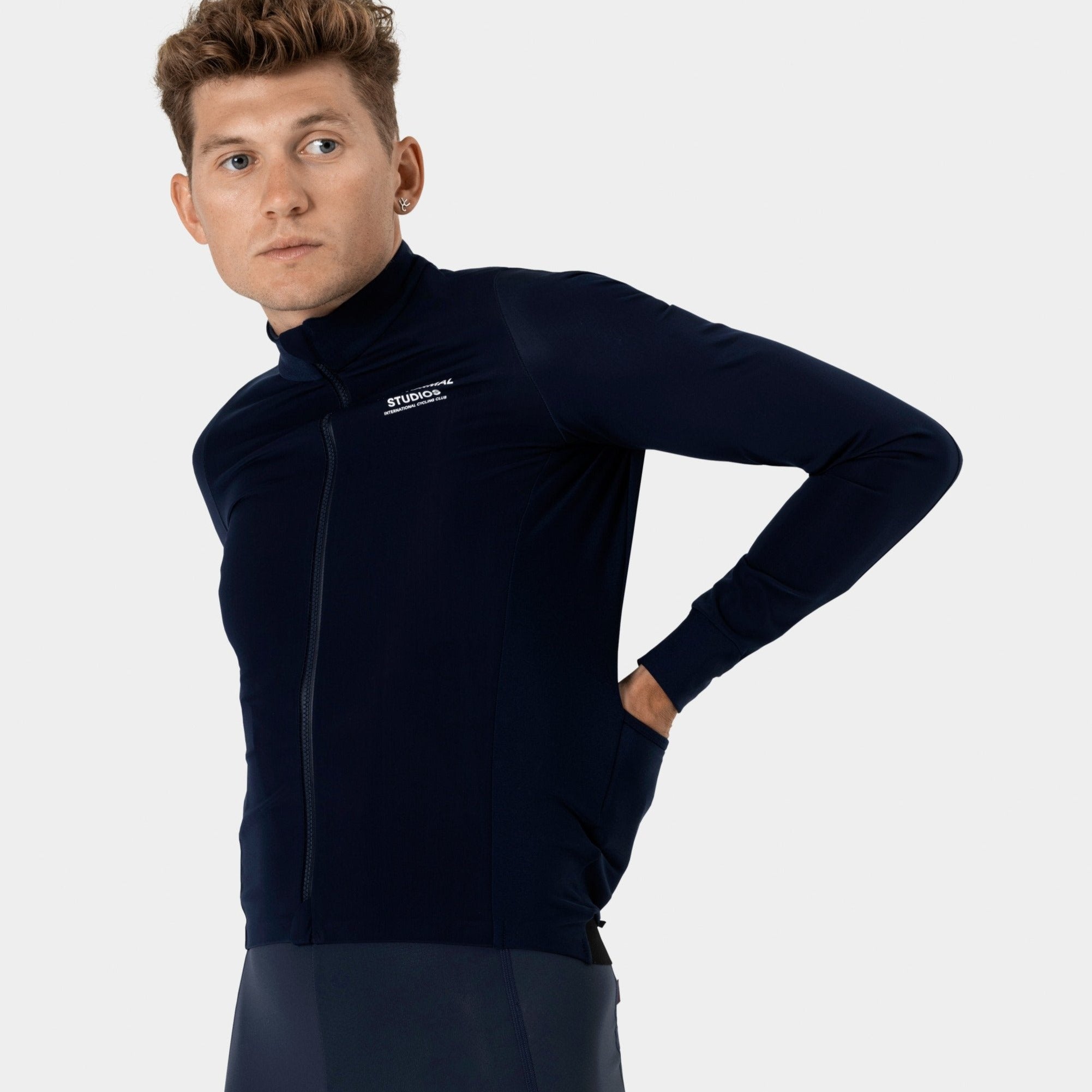 Pas Normal Studios Mechanism Thermal langærmet trøje til mænd - Navy