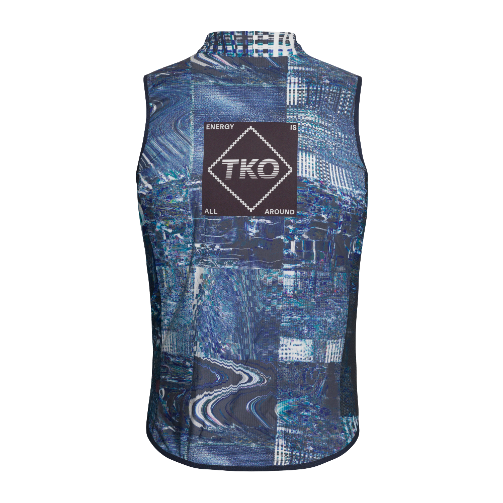 Pas Normal Studios T.K.O. Men's Mechanism Stow Away Gilet - Human Error Blue