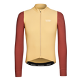 Pas Normal Studios Men's Mechanism Long Sleeve Jersey - Camel / Maroon
