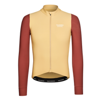 Pas Normal Studios Men's Mechanism Long Sleeve Jersey - Camel / Maroon
