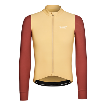 Pas Normal Studios Mechanism Langærmet trøje til mænd - Camel / Maroon 