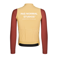 Pas Normal Studios Men's Mechanism Long Sleeve Jersey - Camel / Maroon