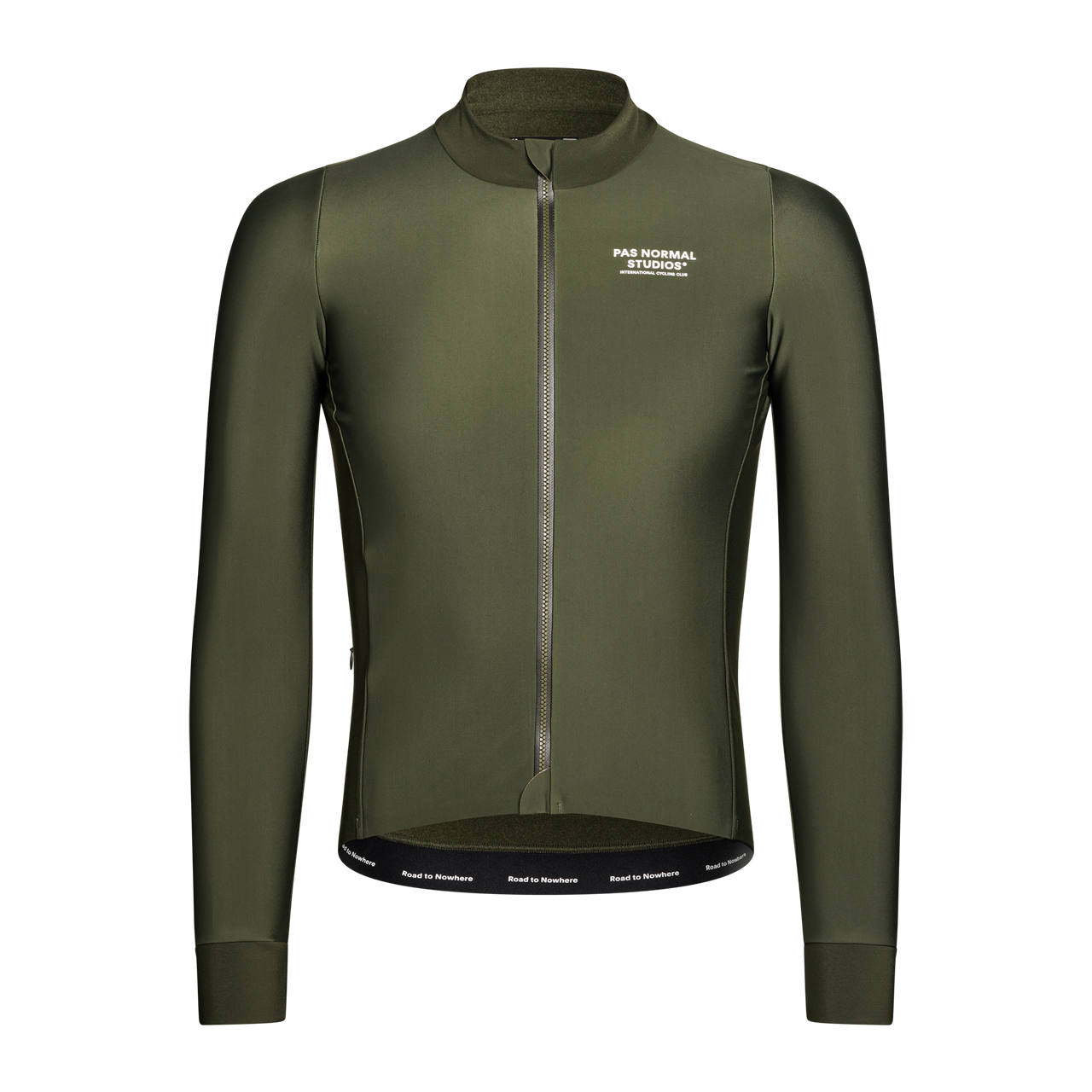 Pas Normal Studios Mechanism Thermal langærmet trøje til mænd - Dark Olive 