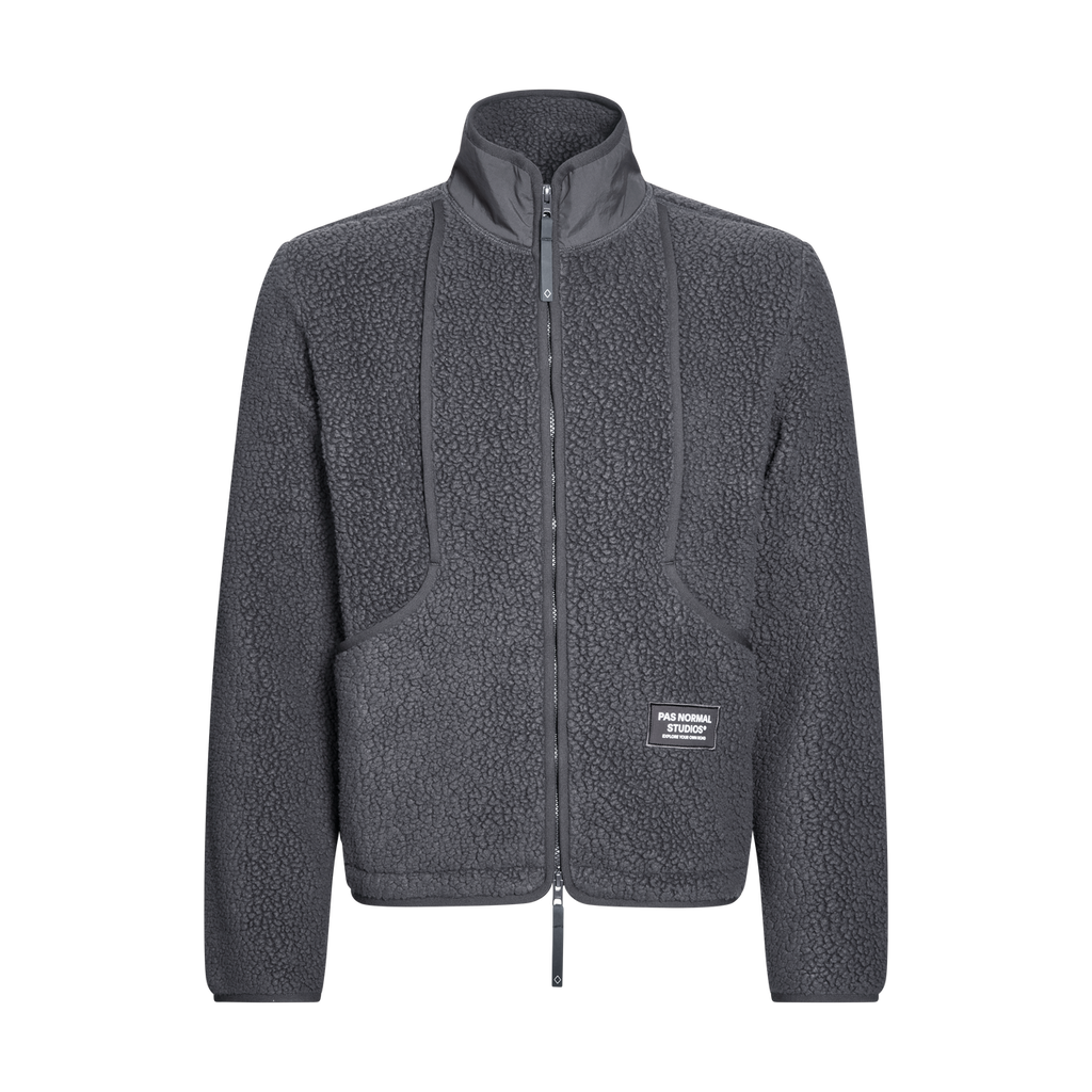 Pas Normal Studios Men's Off-Race Pile Fleece Jacket - Steel