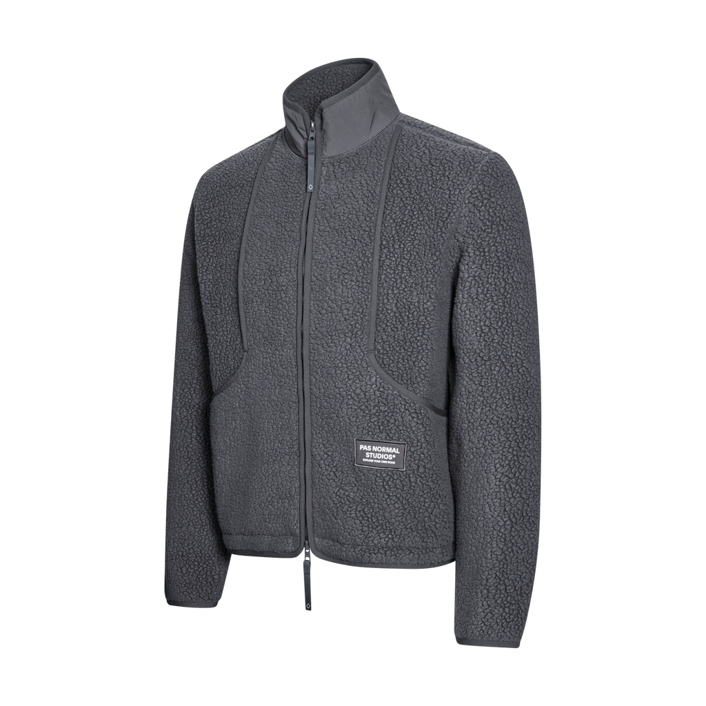 Pas Normal Studios Men's Off-Race Pile Fleece Jacket - Steel