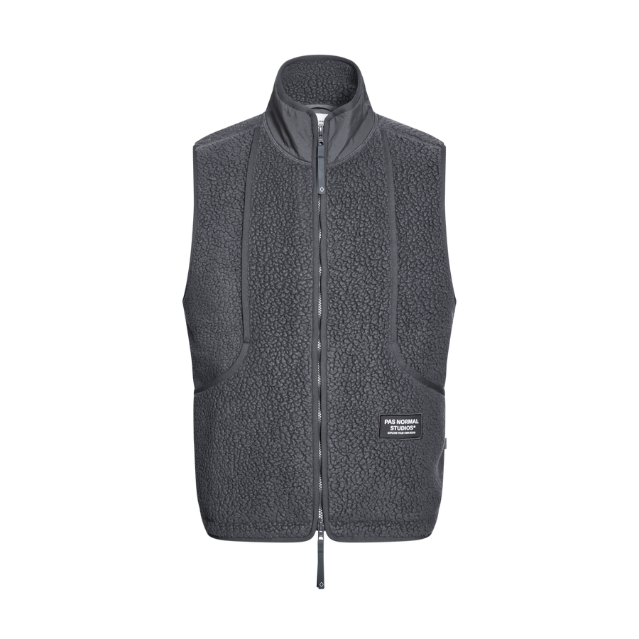 Pas Normal Studios Men's Off-Race Pile Fleecevest - Steel