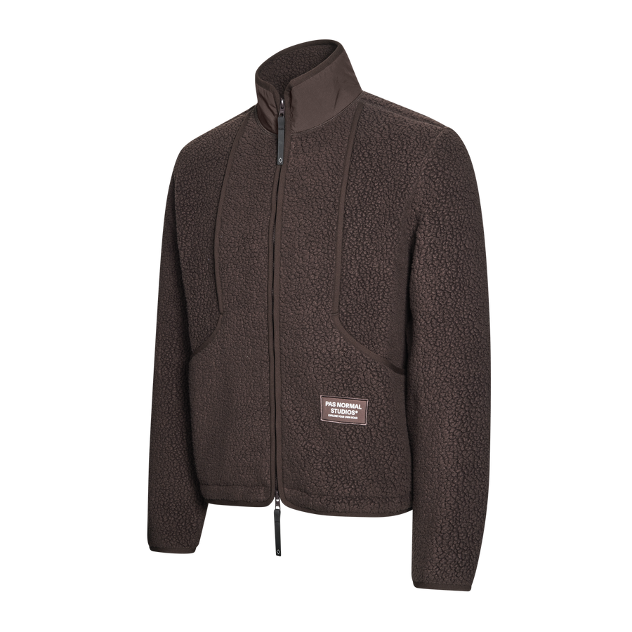 Pas Normal Studios Men's Off-Race Pile Fleece Jacket - Light Brown