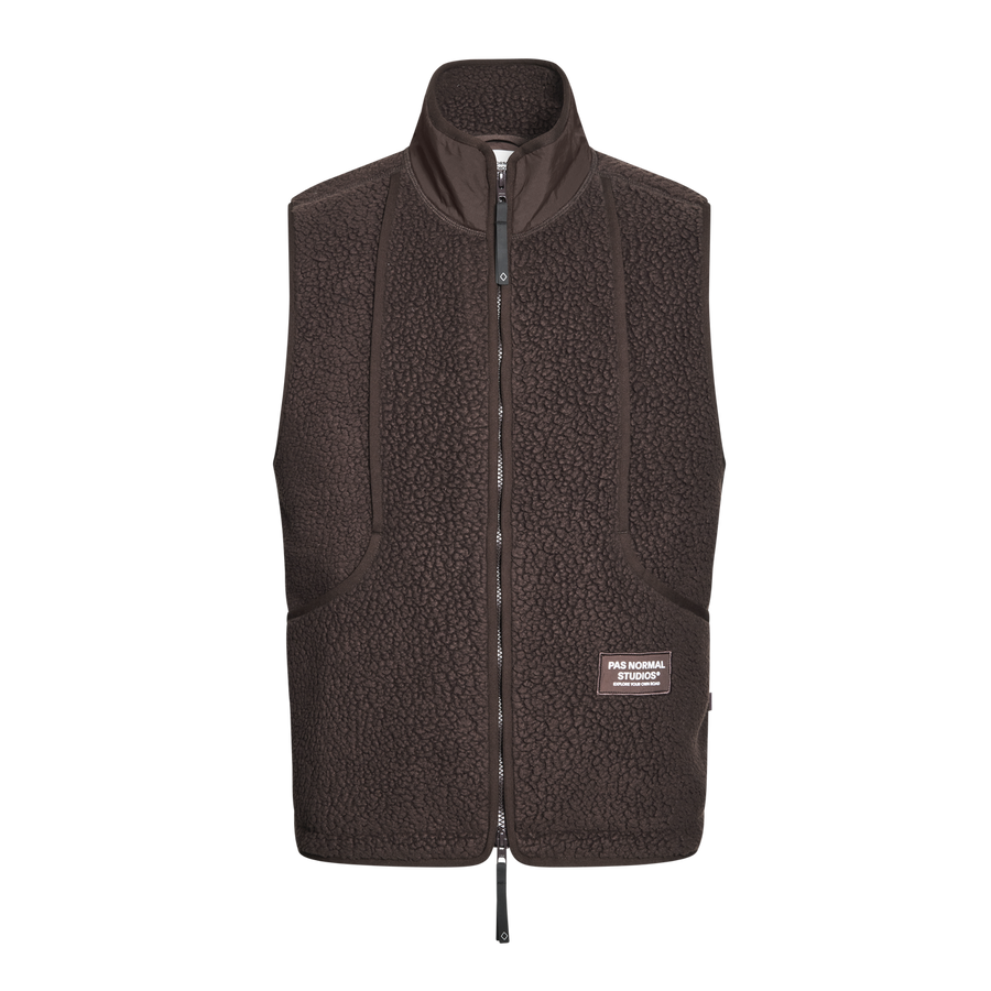 Pas Normal Studios Men's Off-Race Pile Fleecevest - Light Brown