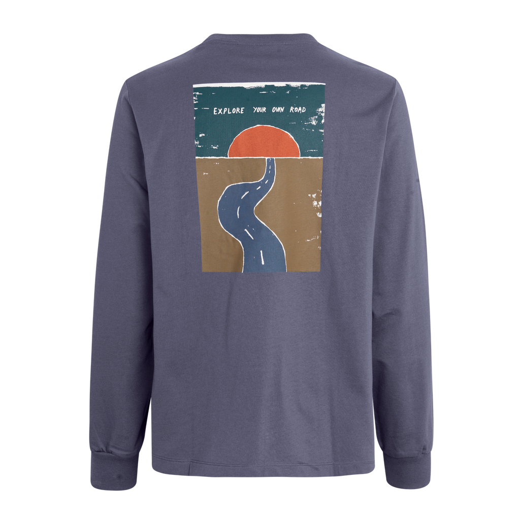 Pas Normal Studios Off Race Graphic Long Sleeve T-shirt - Steel
