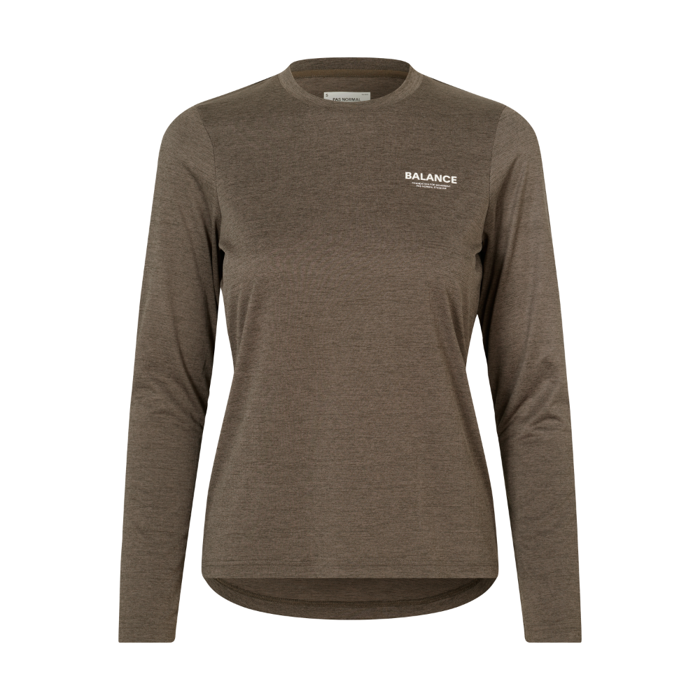 Pas Normal Studios Women's Balance Long Sleeve T-shirt - Dusty Brown