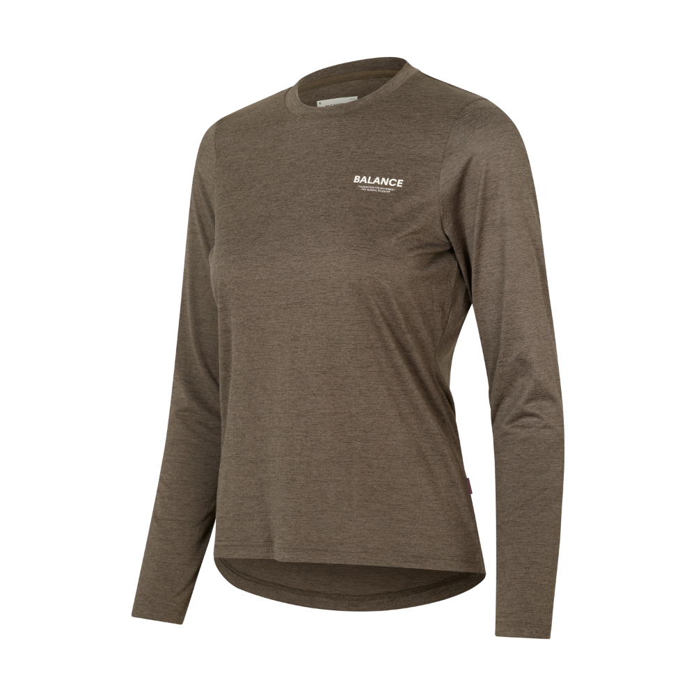 Pas Normal Studios Women's Balance Long Sleeve T-shirt - Dusty Brown
