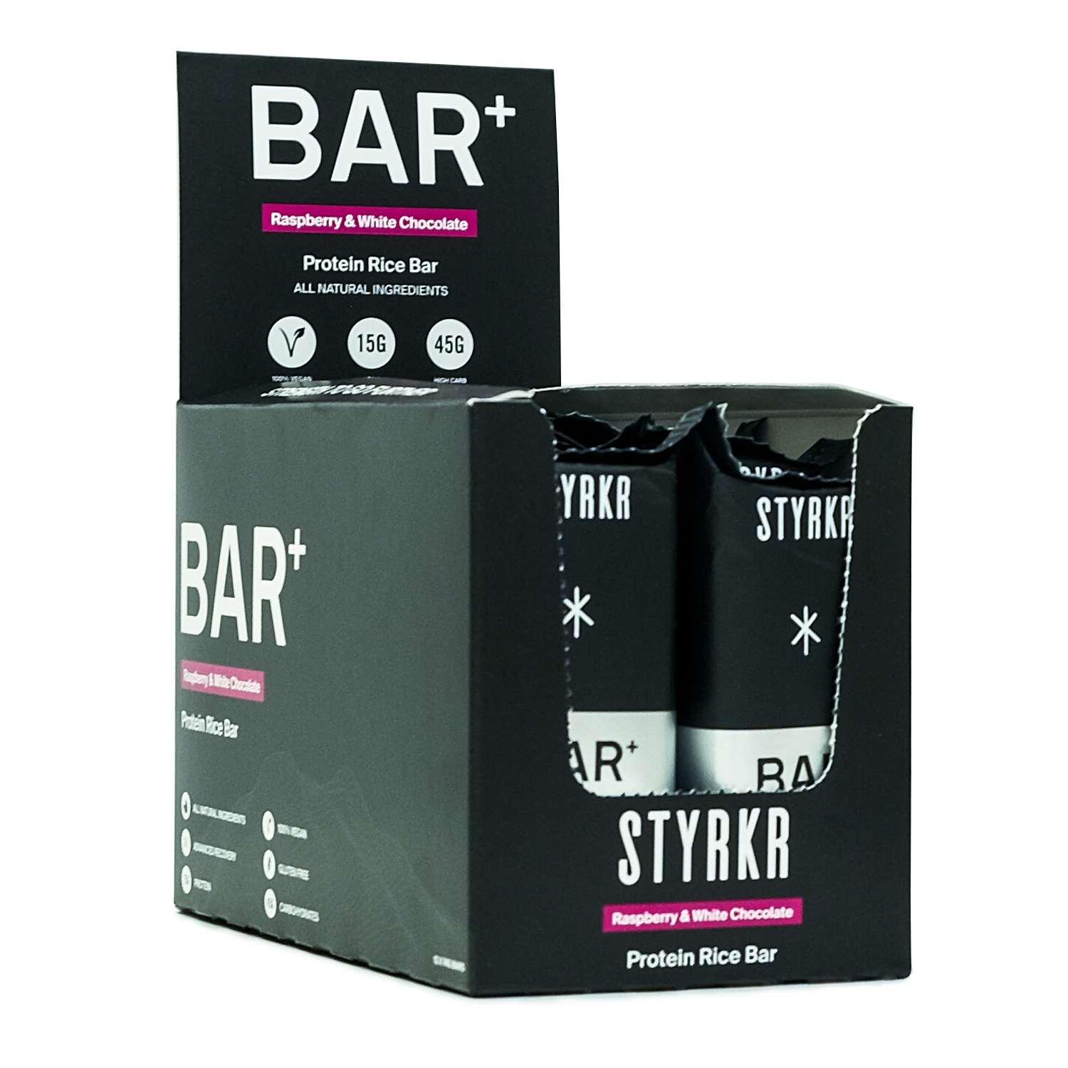 Styrkr Bar+ - Hindbær hvid choklade