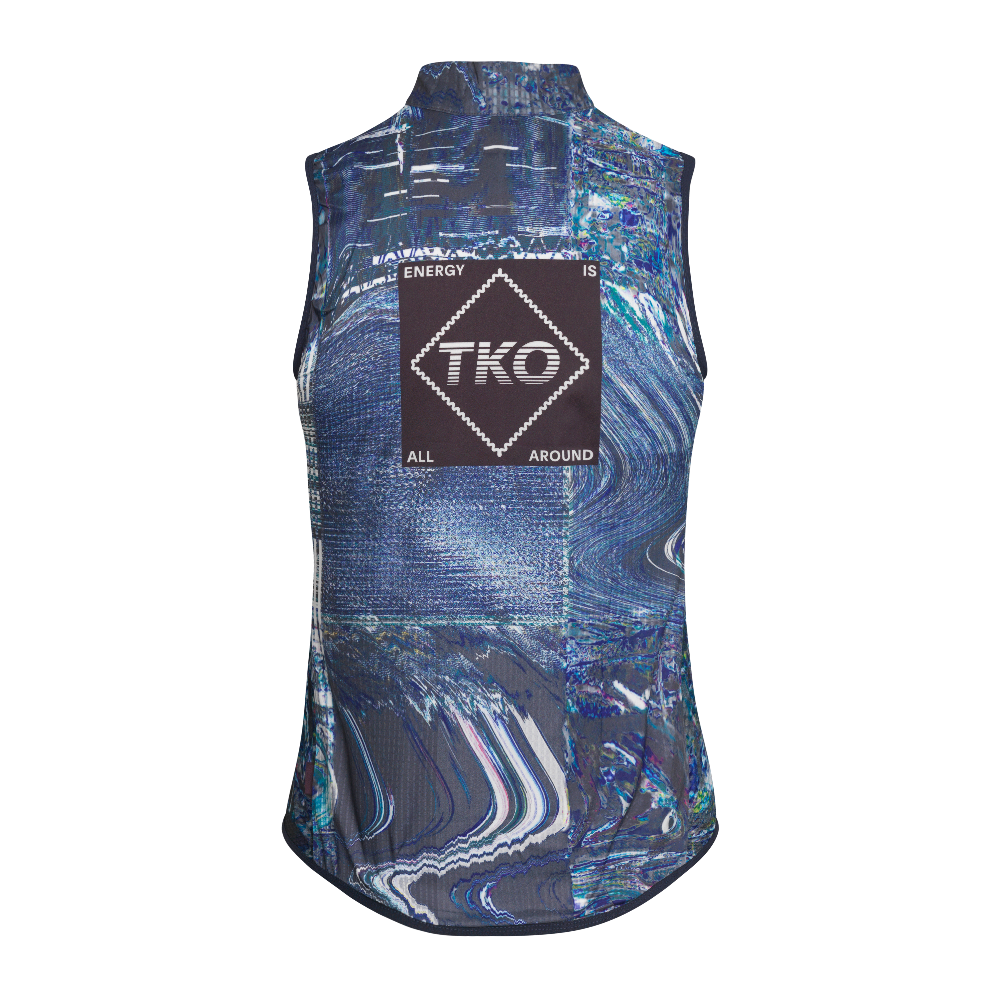 Pas Normal Studios T.K.O. Women's Mechanism Stow Away Gilet - Human Error Blue