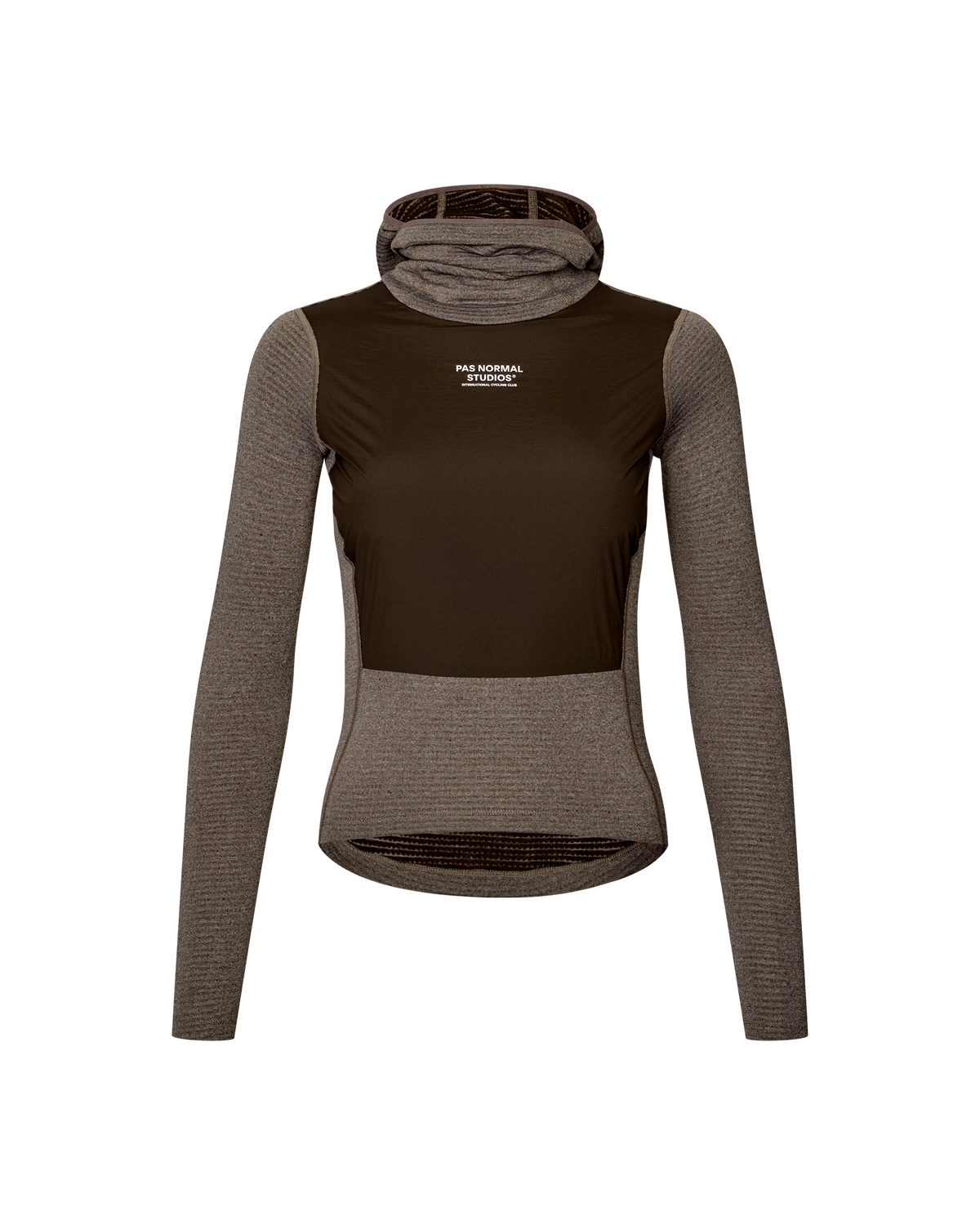 Women's Thermal Hooded Baselayer Windproof - Dark Coffee