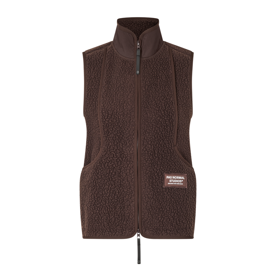 Pas Normal Studios Women's Off-Race Pile Fleecevest - Light Brown