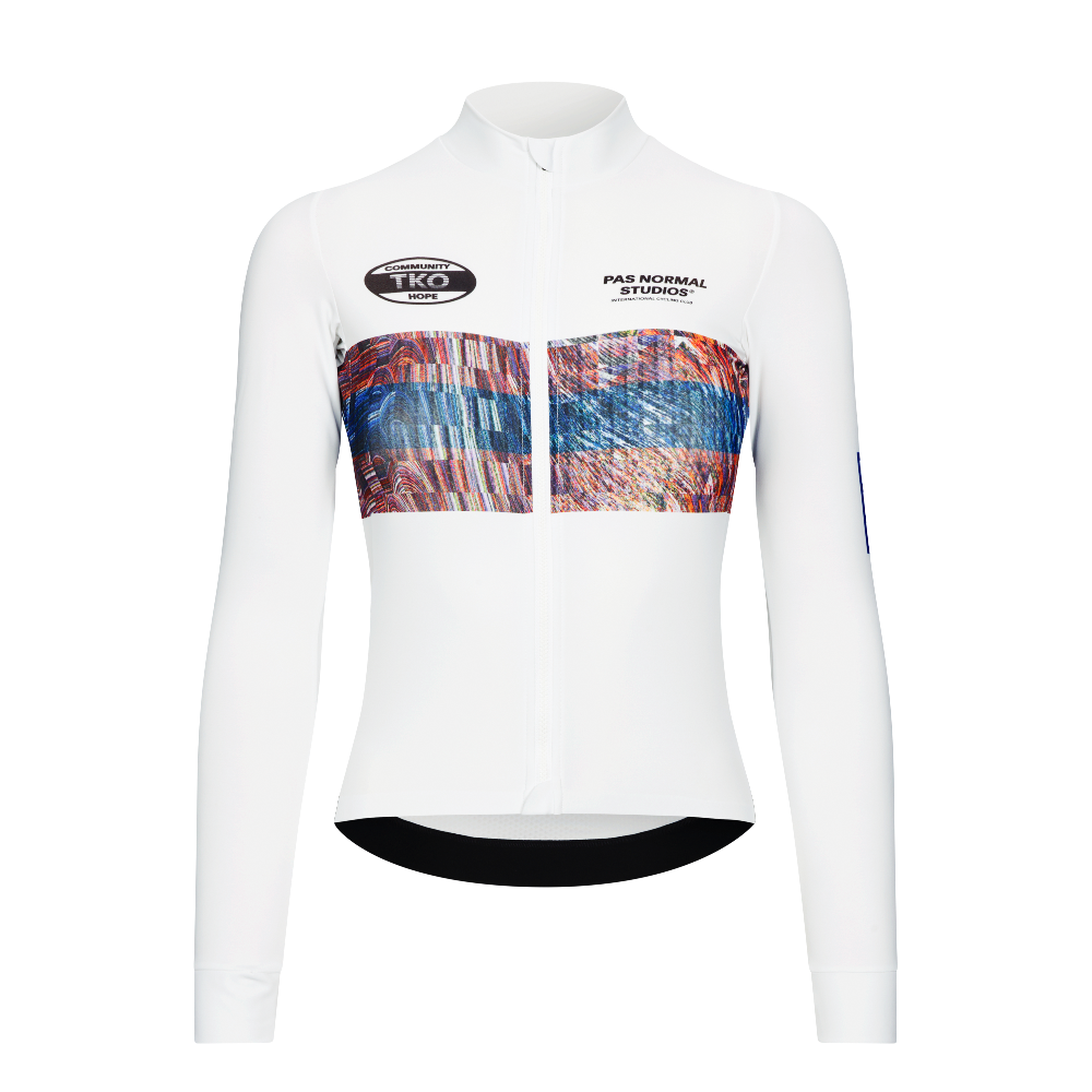 Women's T.K.O. Mechanism Long Sleeve Jersey - Human Error White