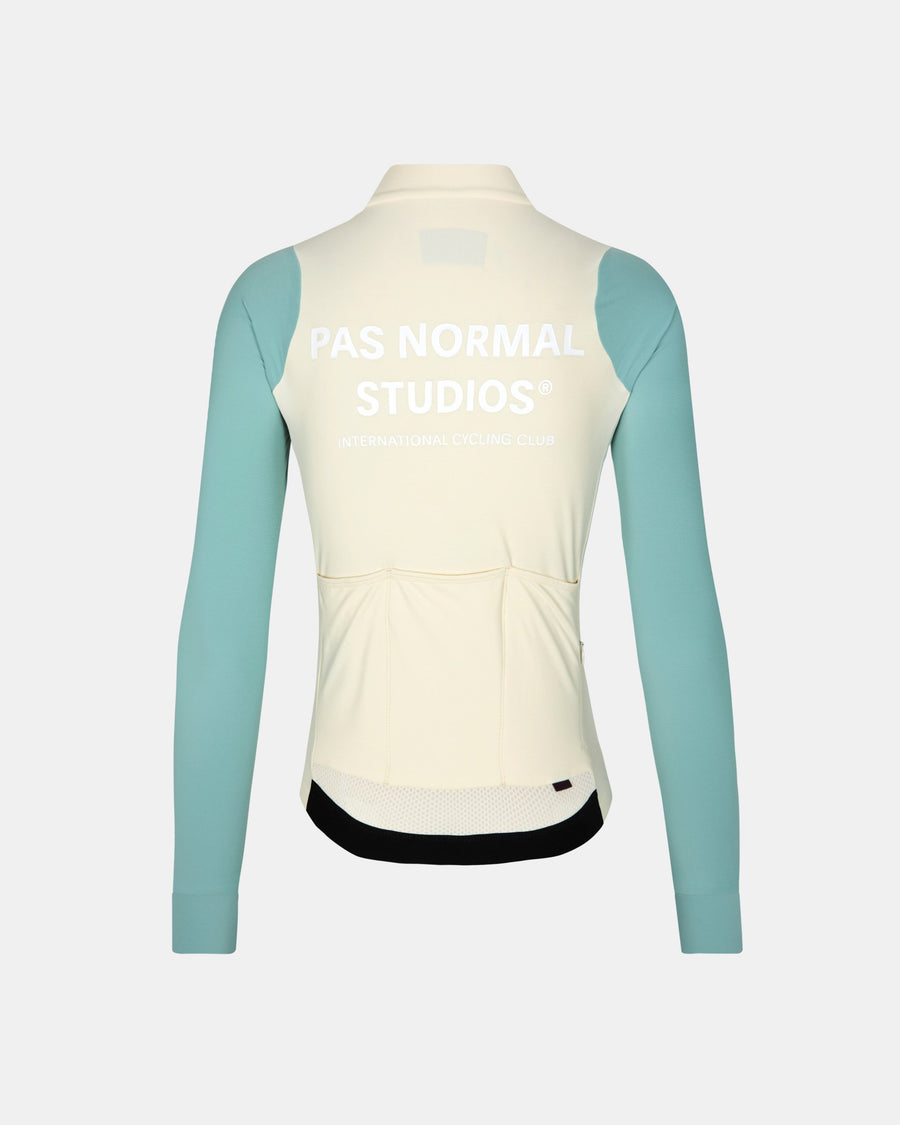 Pas Normal Studios Women's Mechanism Long Sleeve Jersey - Off-White / Light Teal