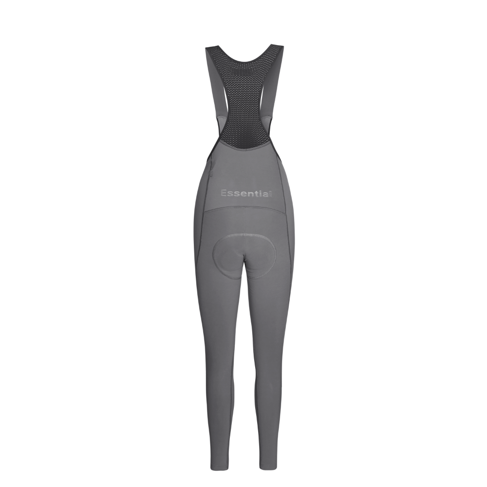 Pas Normal Studios Women's Essential Thermal Long Bibs - Stone Grey