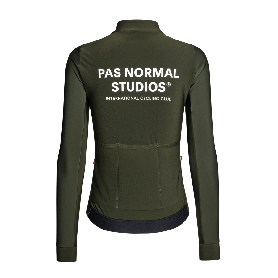 Pas Normal Studios Mechanism Thermal langærmet trøje til kvinder - Dark Olive 