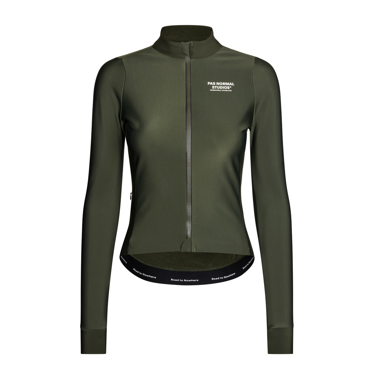 Pas Normal Studios Women's Mechanism Thermal Long Sleeve Jersey - Dark Olive