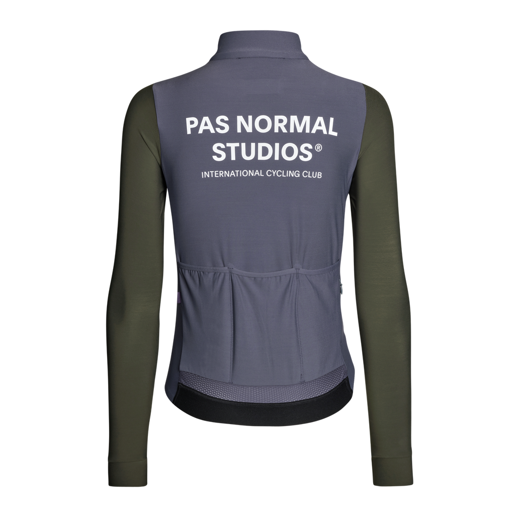 Pas Normal Studios Women's Mechanism Long Sleeve Jersey - Steel / Dark Olive