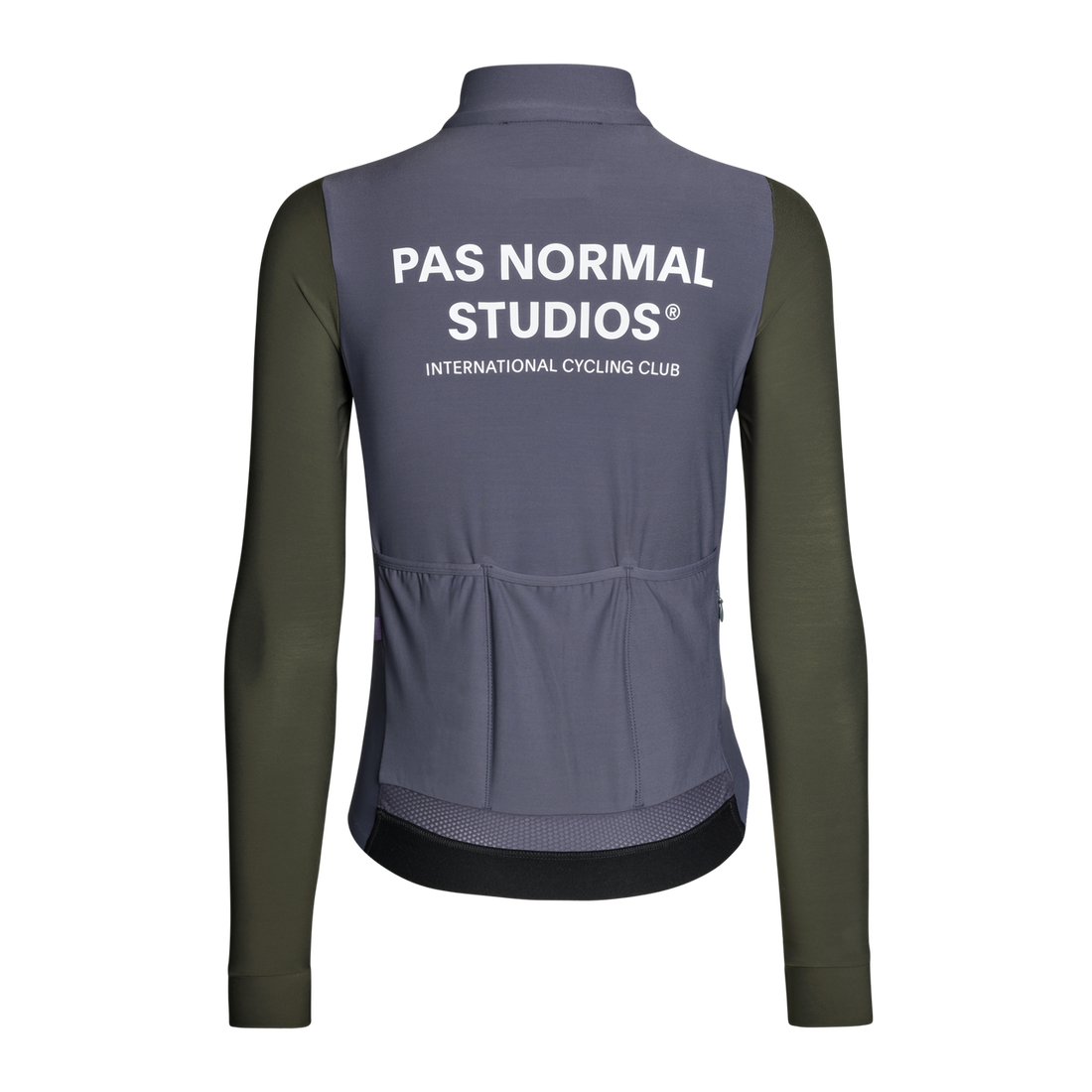 Pas Normal Studios Mechanism Langærmet trøje til mænd - Steel / Dark Olive 