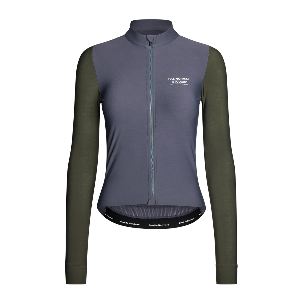 Pas Normal Studios Women's Mechanism Long Sleeve Jersey - Steel / Dark Olive