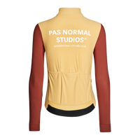 Pas Normal Studios Women's Mechanism Langærmet trøje til mænd - Camel / Maroon 