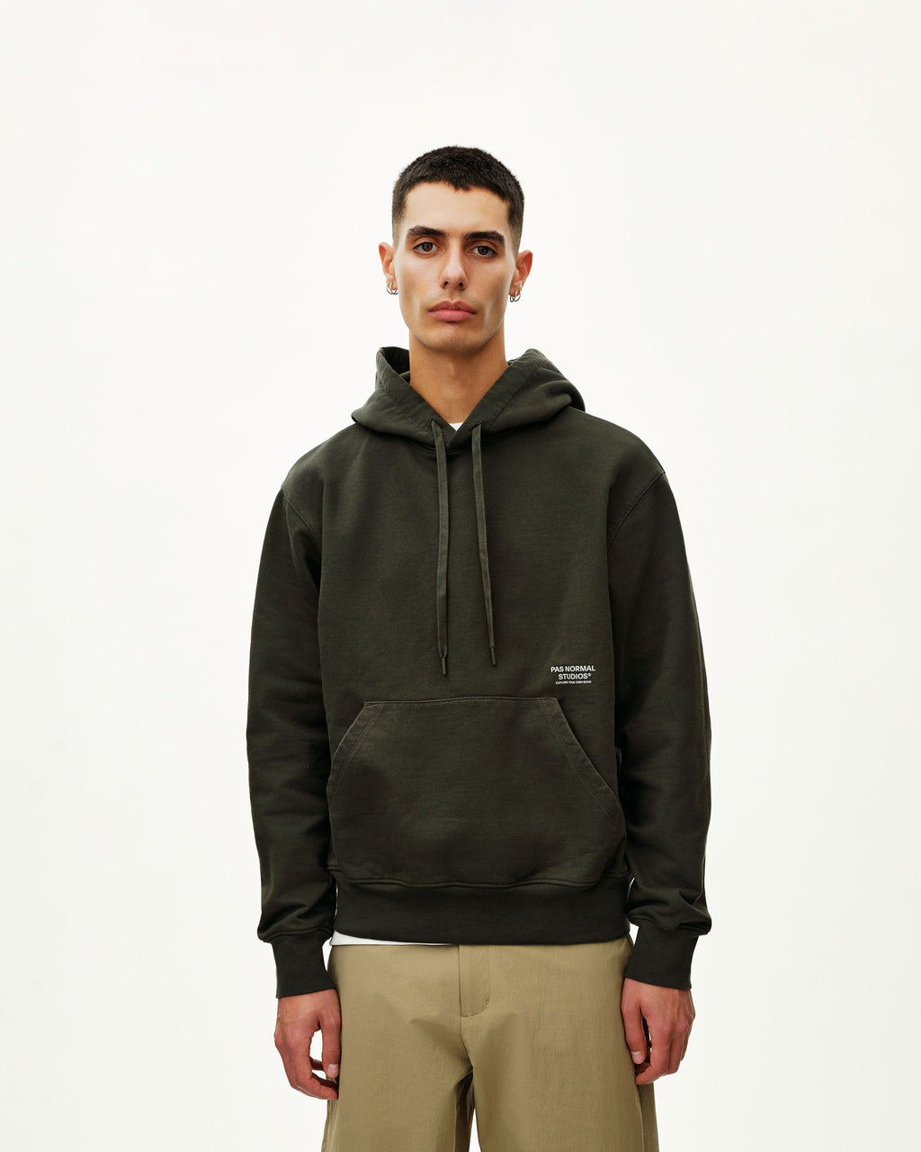Off-Race Hoodie - Dark Olive