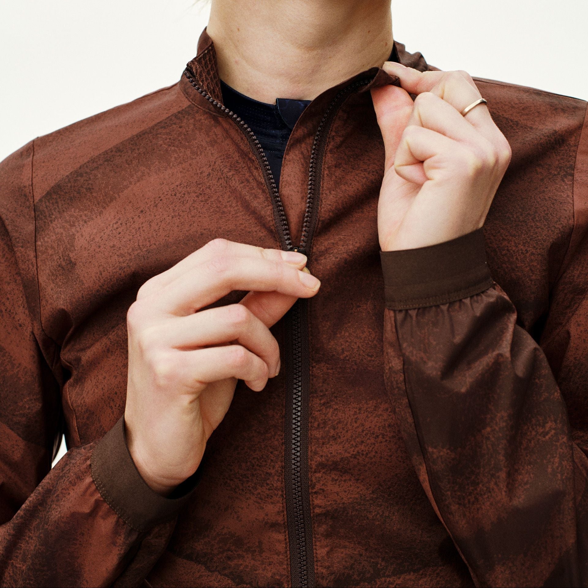 Women´s Mechanism Stow Away Jacket - AOP Light brown