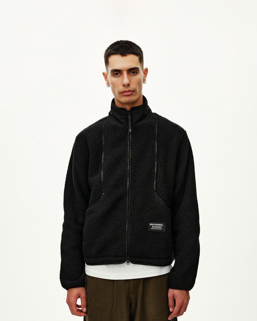 Off-Race Pile Fleece Jacket - Black