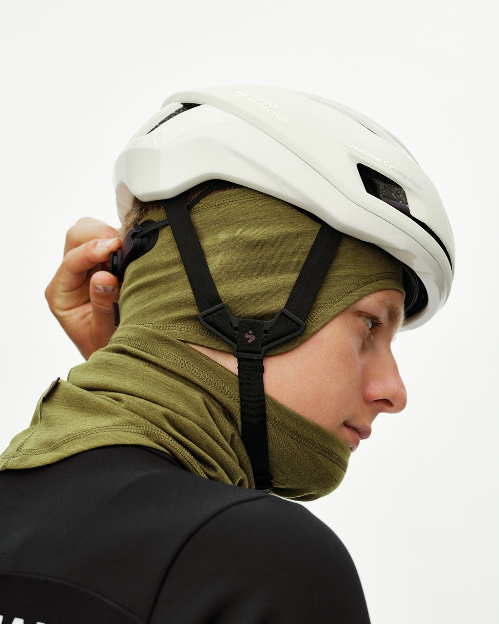 Logo Merino Headband - Khaki Green