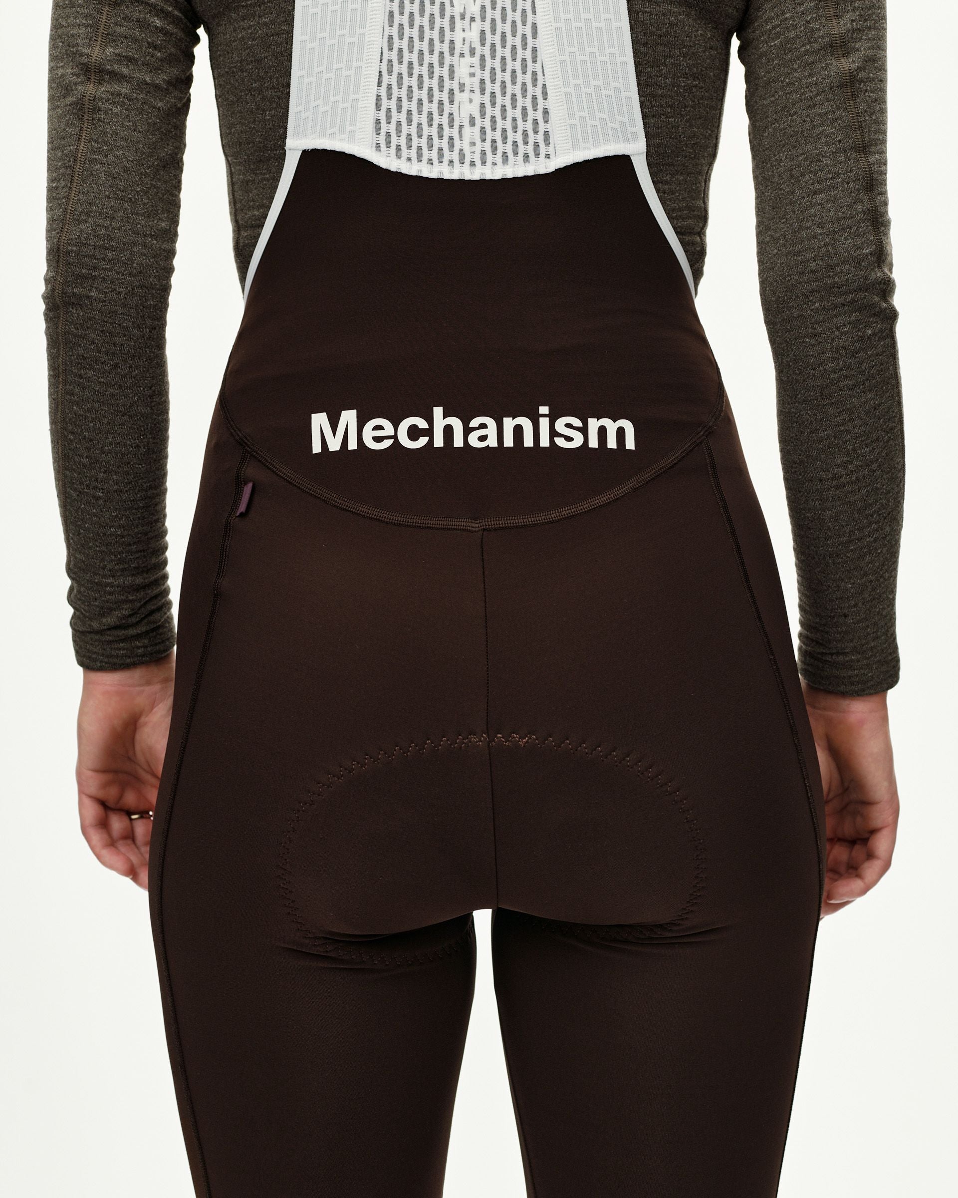 Women´s Mechanism Thermal Long Bibs - Dark Coffee