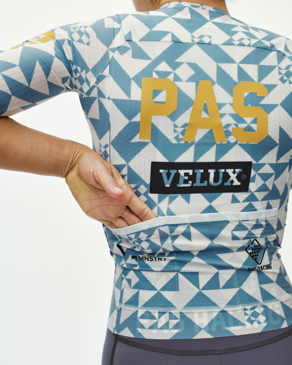 PAS Racing Women´s Mechanism Pro Jersey - AOP Origami Light Blue