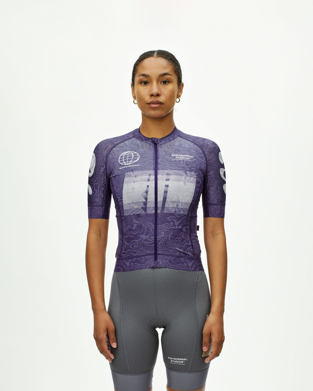 Womens Mechanism Logo Jersey - AOP RTN Dark Purple