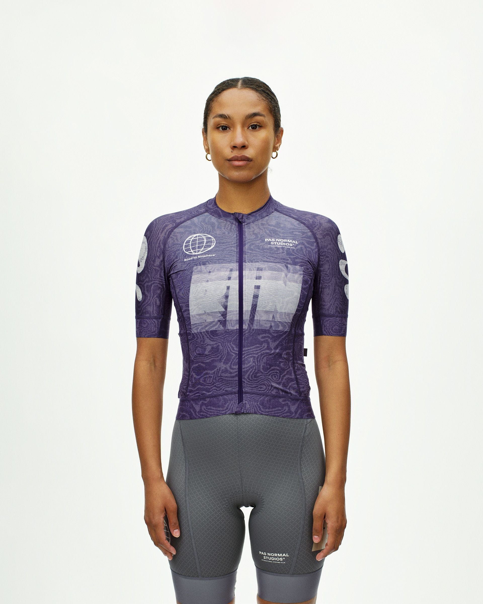 Womens Mechanism Logo Jersey - AOP RTN Dark Purple