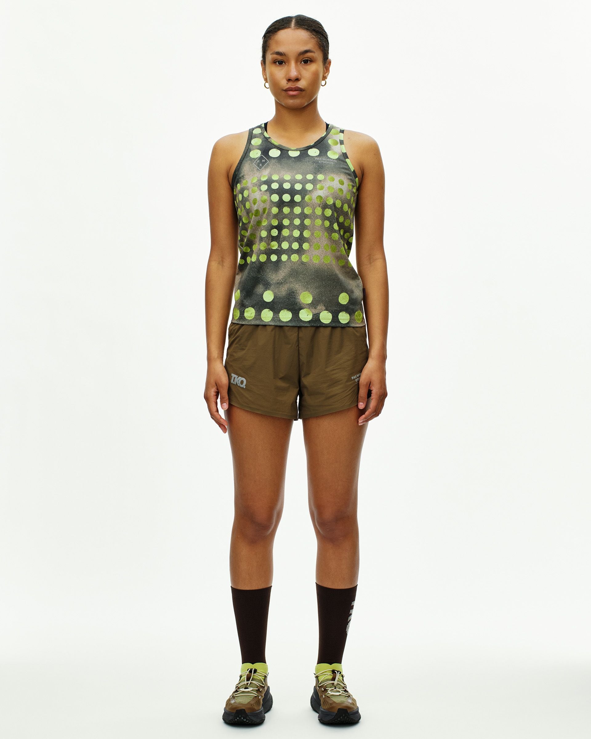 Womens T.K.O. Balance Shorts - Dark Stone