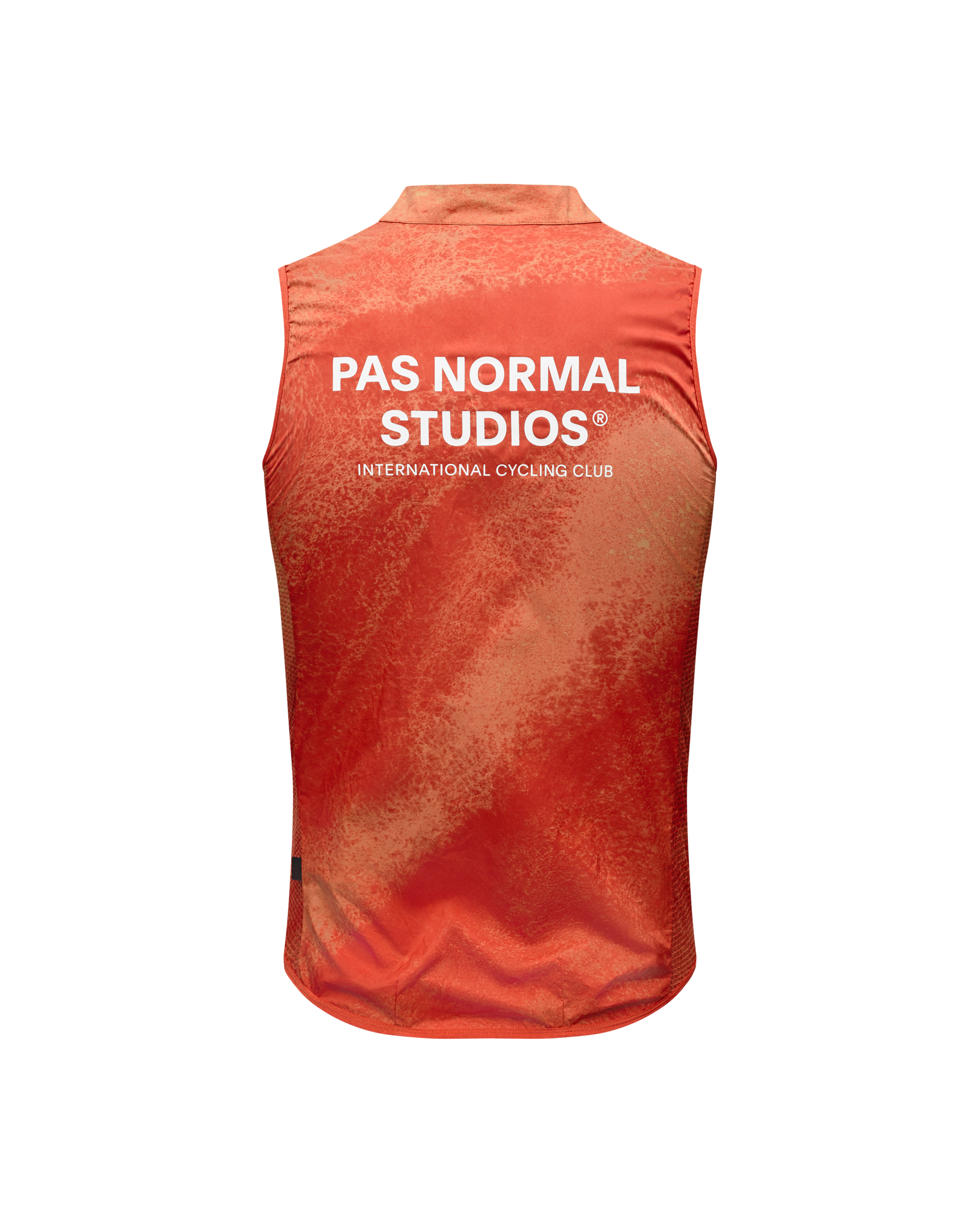 Mechanism Stow Away Gilet - AOP Hibiscus Orange