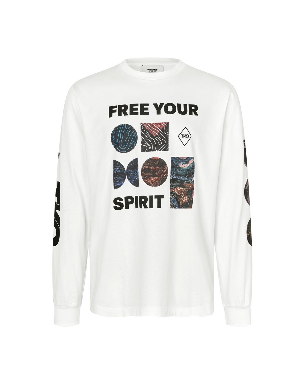 T.K.O. Off-Race Long Sleeve T-Shirt - White