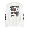 T.K.O. Off-Race Long Sleeve T-Shirt - White